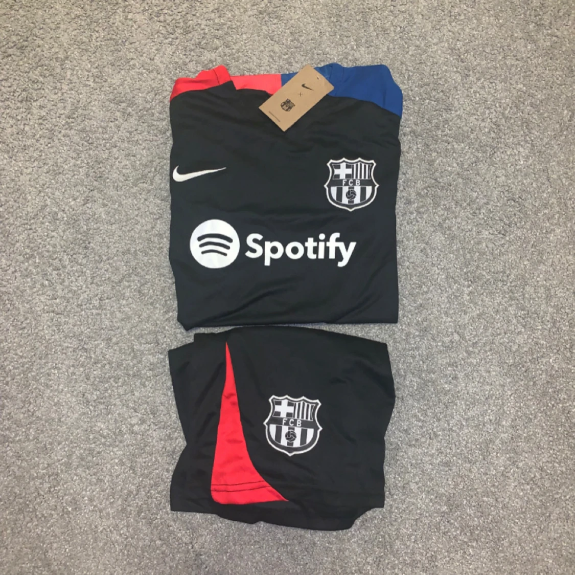 FC Barcelona svart Nike fotbollströja - 4