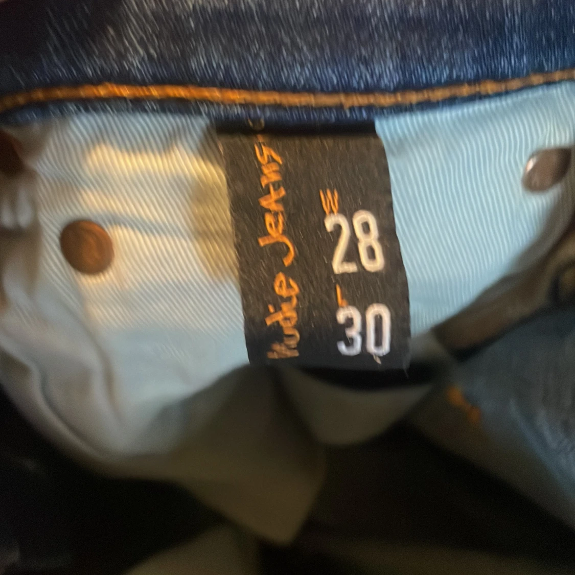 Blå slim jeans från Nudie Jeans - 3