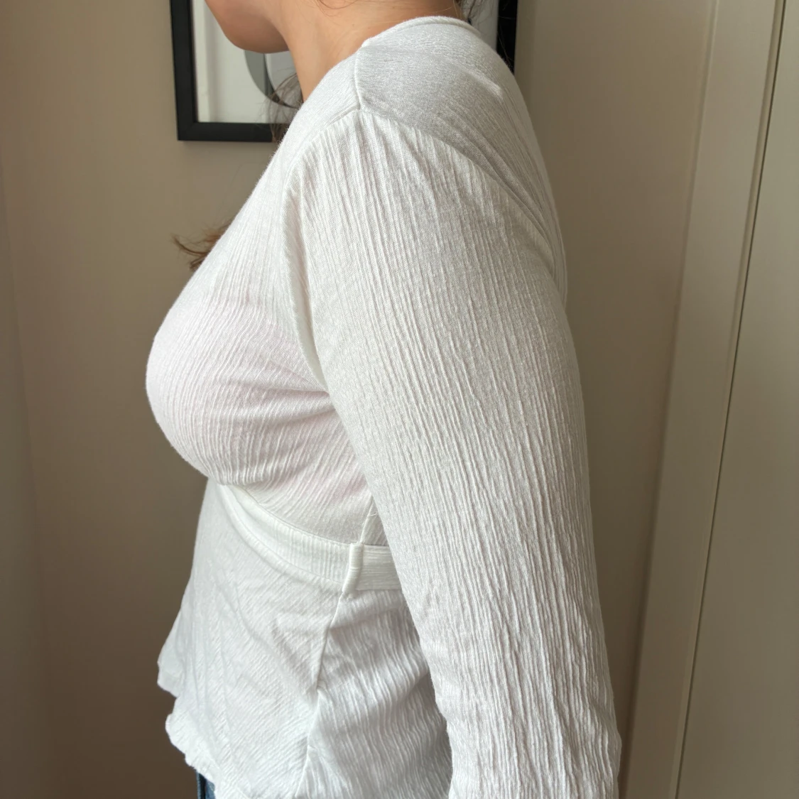 Vit v-ringad topp - 1