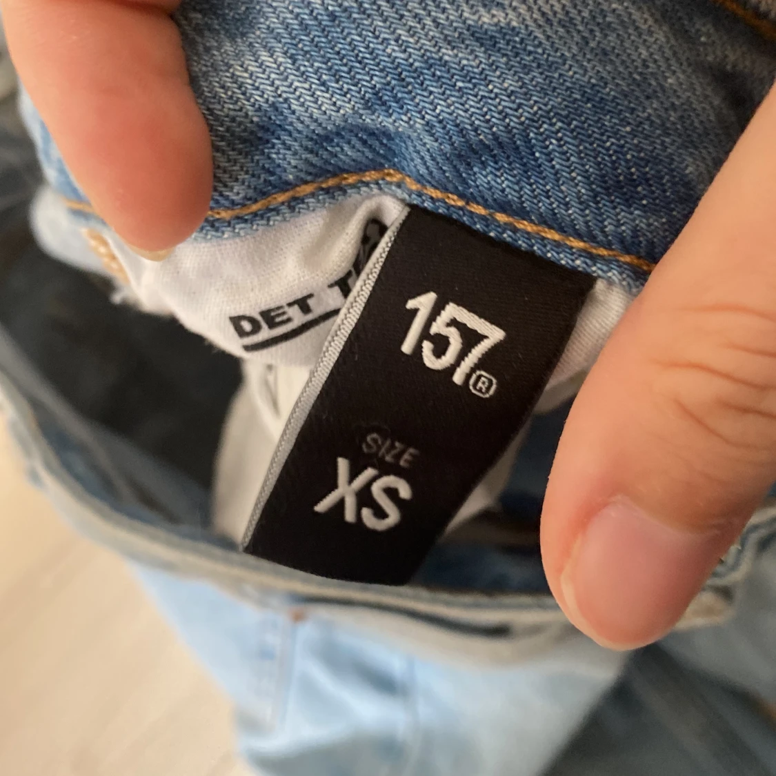 Ljusblå jeans från 157, storlek XS - 2