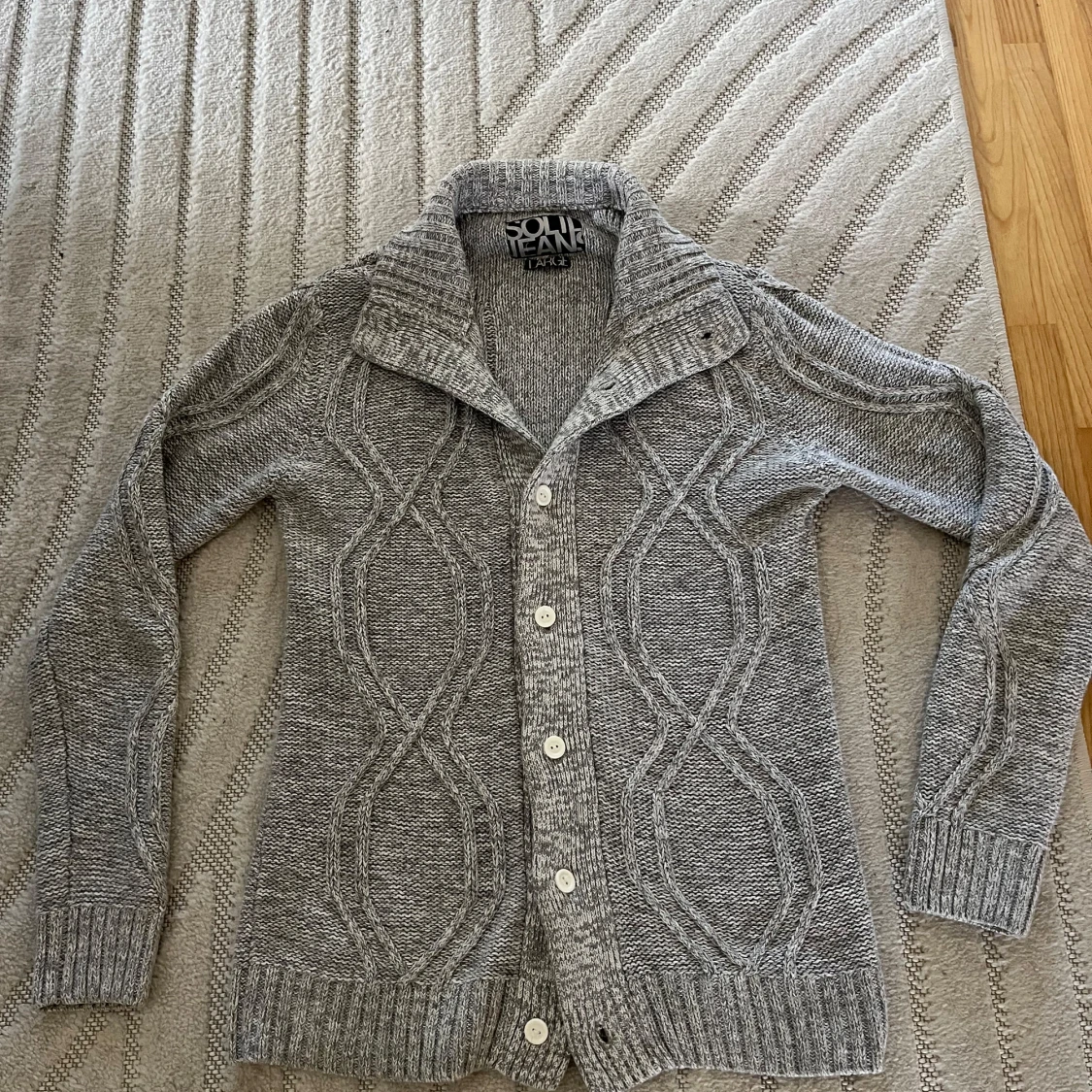 Grå stickad kofta från Soul Jeans - 3