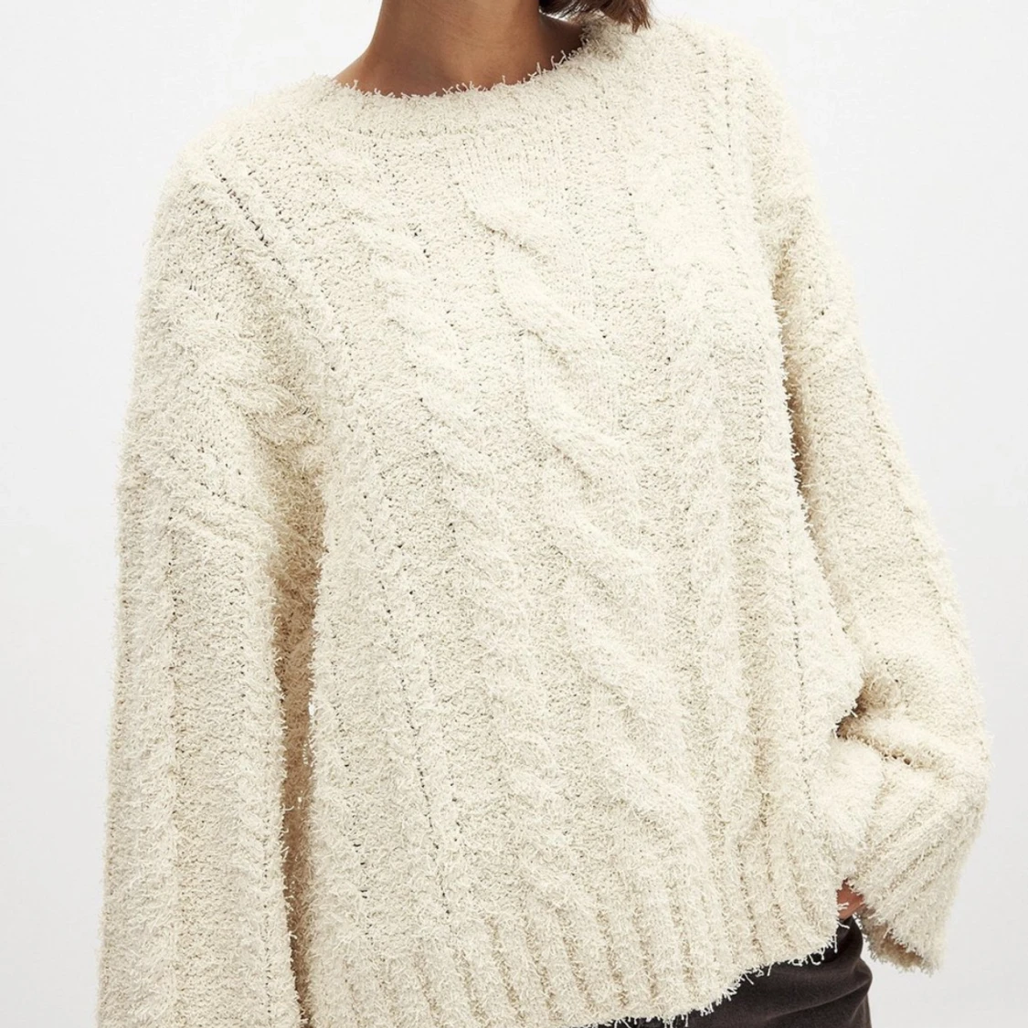 Vit stickad tröja från NA-KD - 3