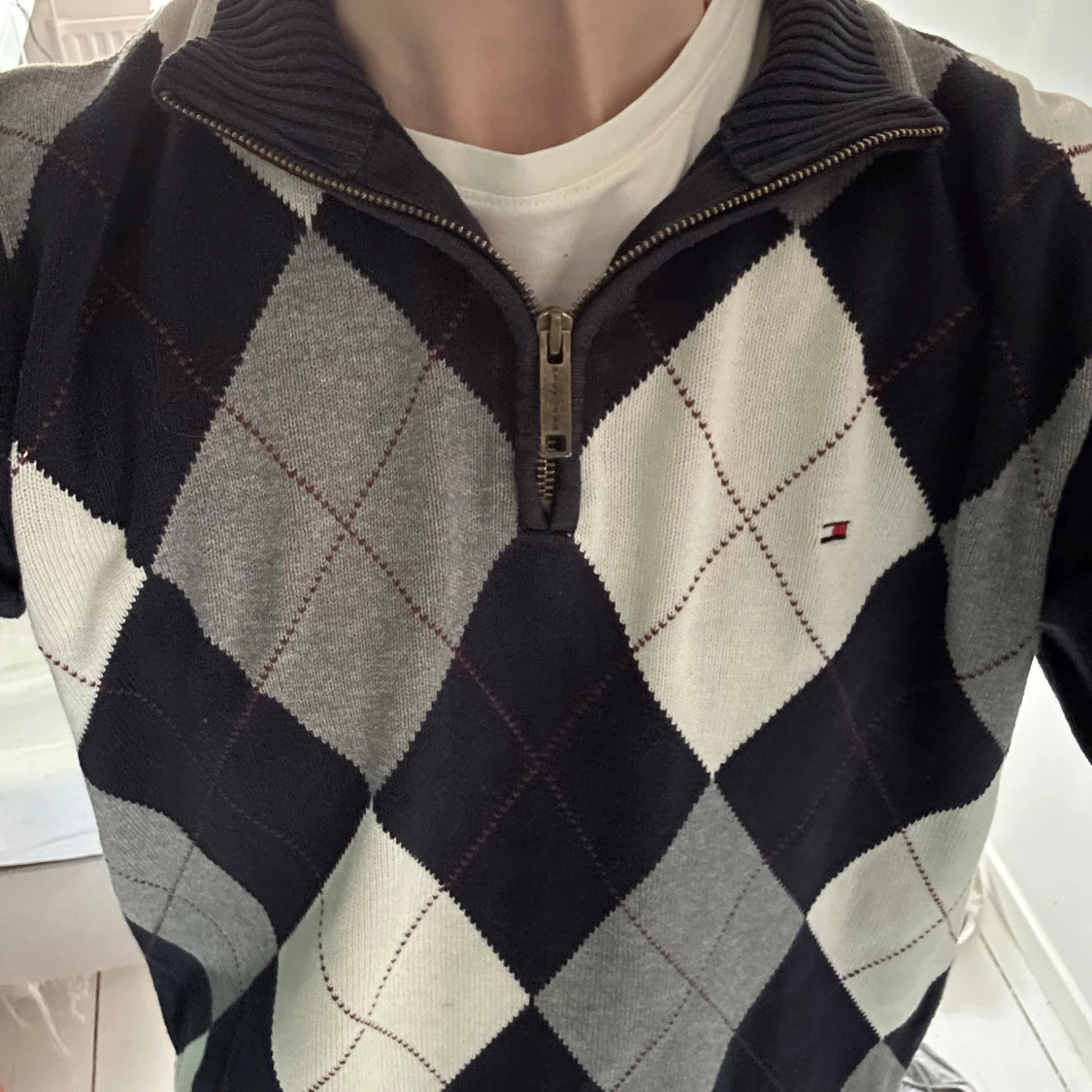 Argyle half zip tröja Tommy Hilfiger - 1