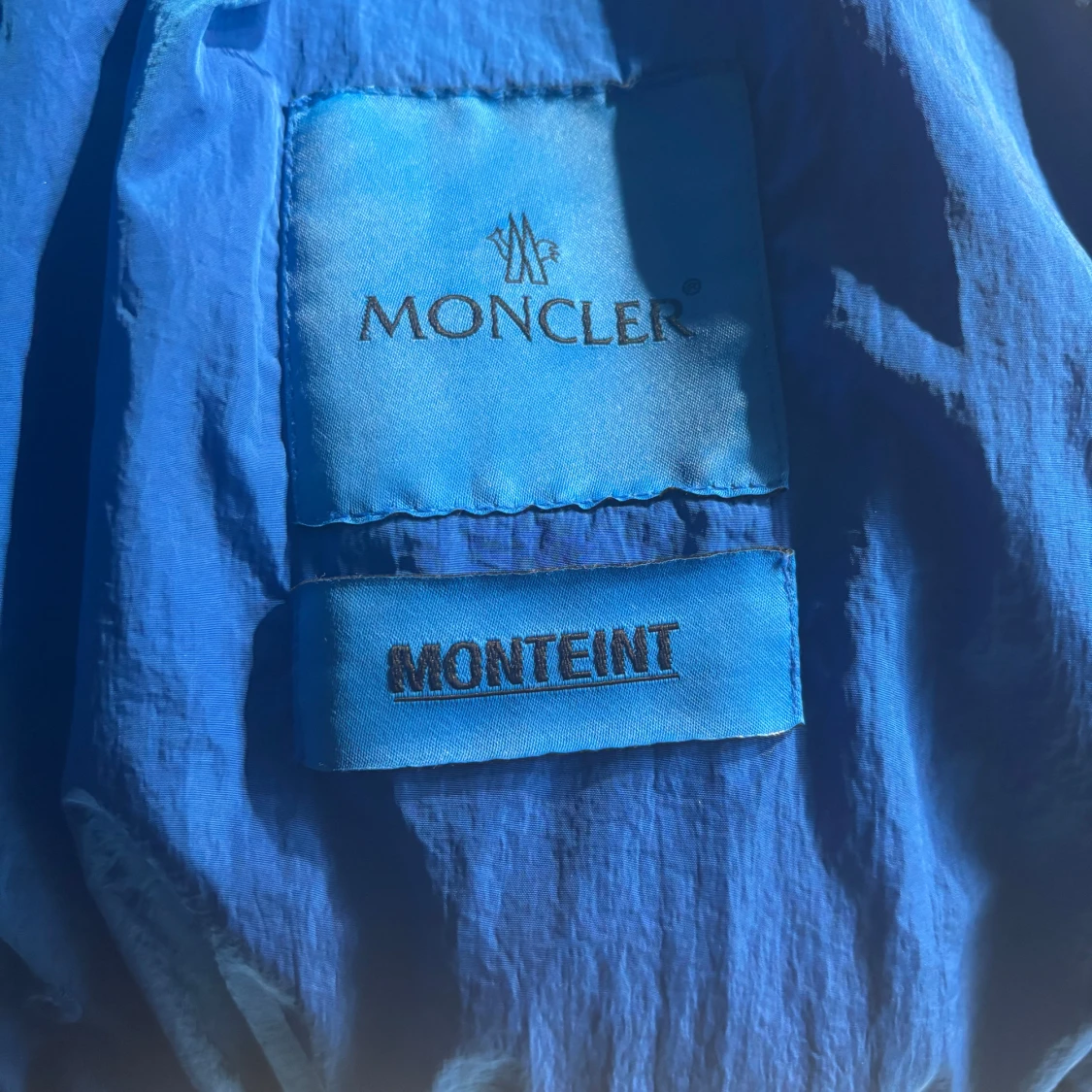 Blå vindjacka Moncler Monteint - 3