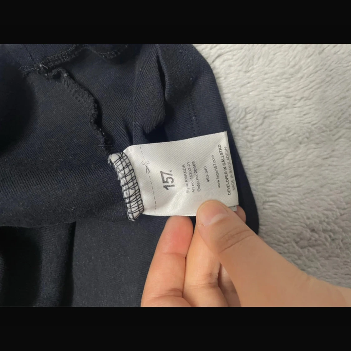 Svart långärmad tröja från 157 - 1