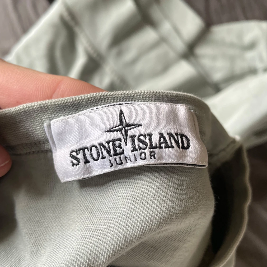 Ljusgrå sweatshirt från Stone Island Junior - 1
