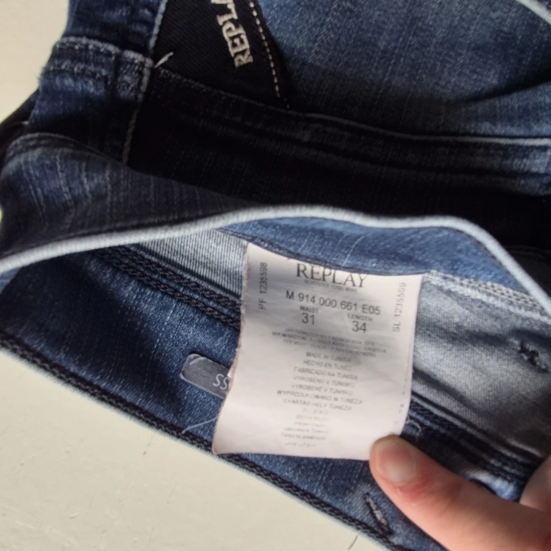 Blå Replay jeansbyxor herr - 3