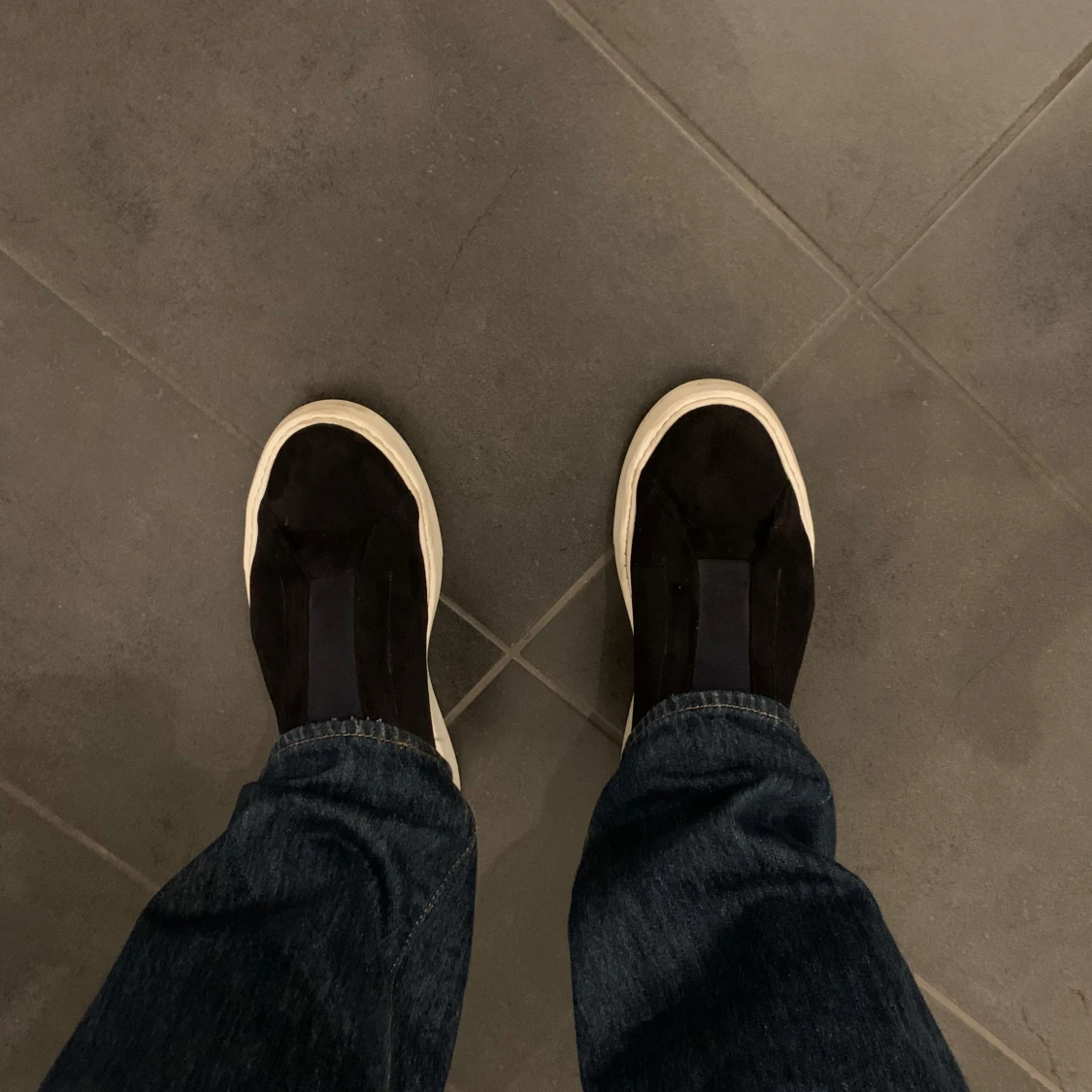 Mörkblåa/Vita sneakers - 2