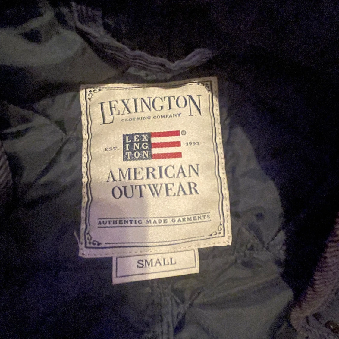 Mörkblå quiltad dunväst Lexington S - 2