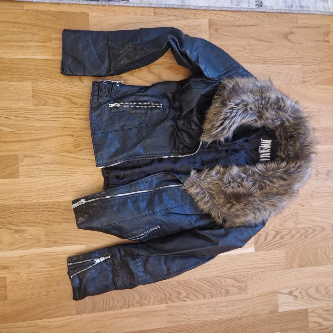 Svart skinnjacka Jofama by Kenza - 1