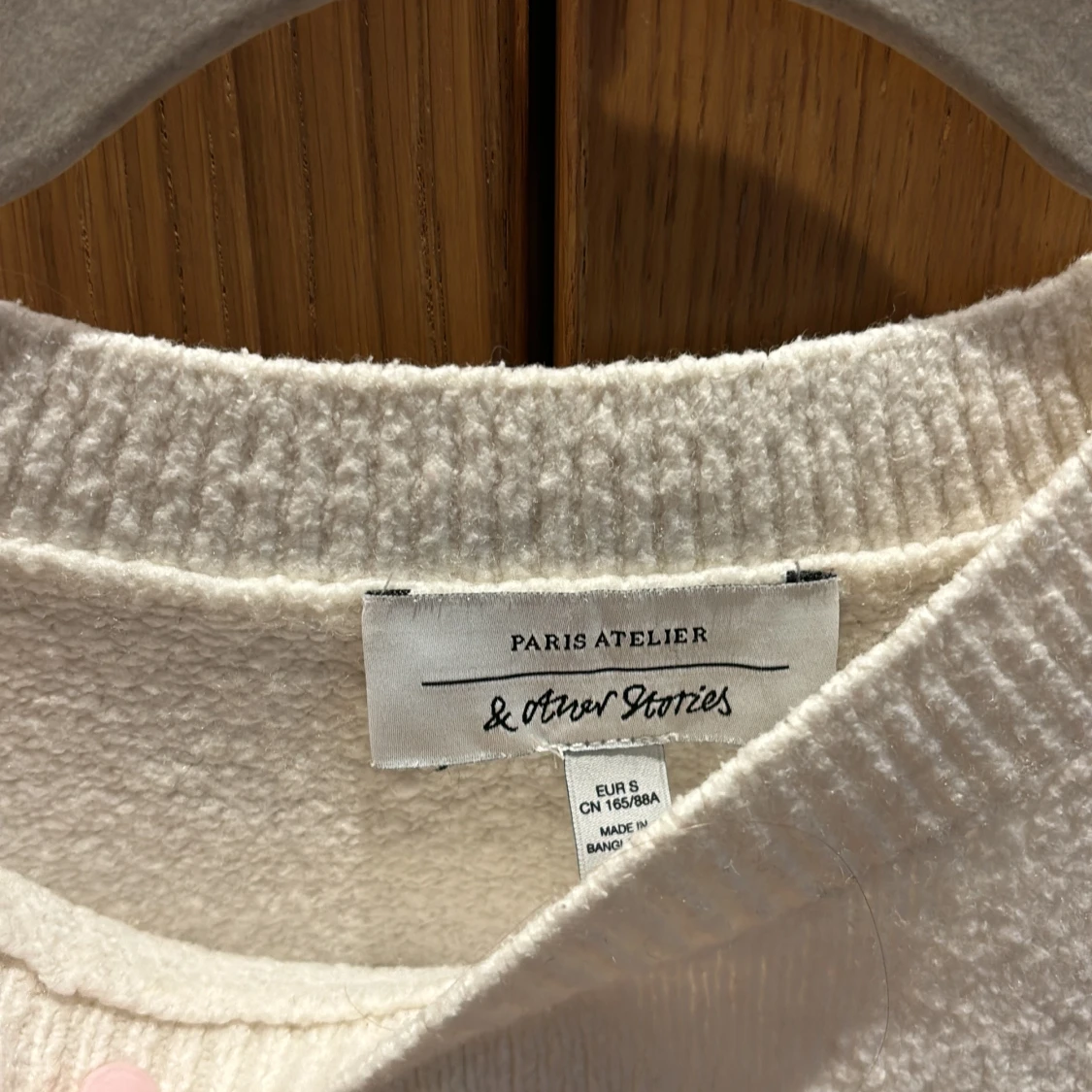 Vit stickad tröja från & Other Stories - 1