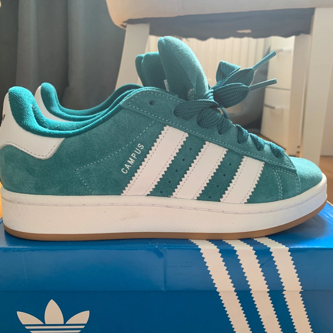 Adidas Campus turkosa sneakers - 2