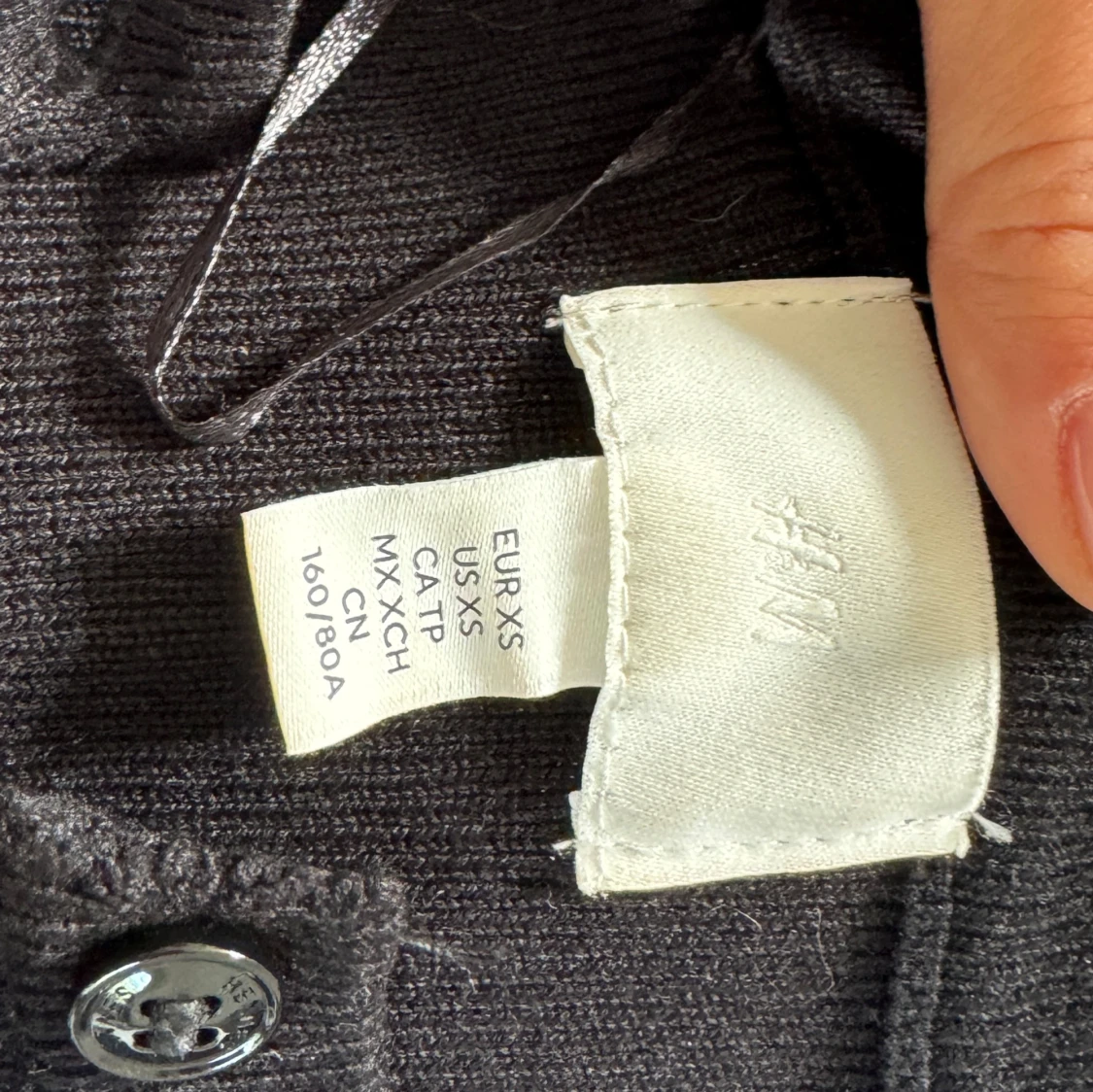 Svartvit randig kofta från H&M - 3