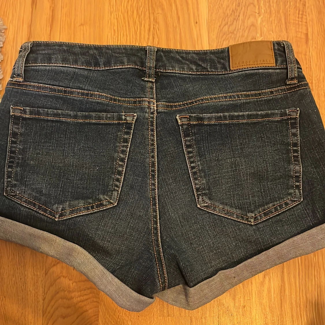 Mörkblå jeansshorts från Aeropostale - 1