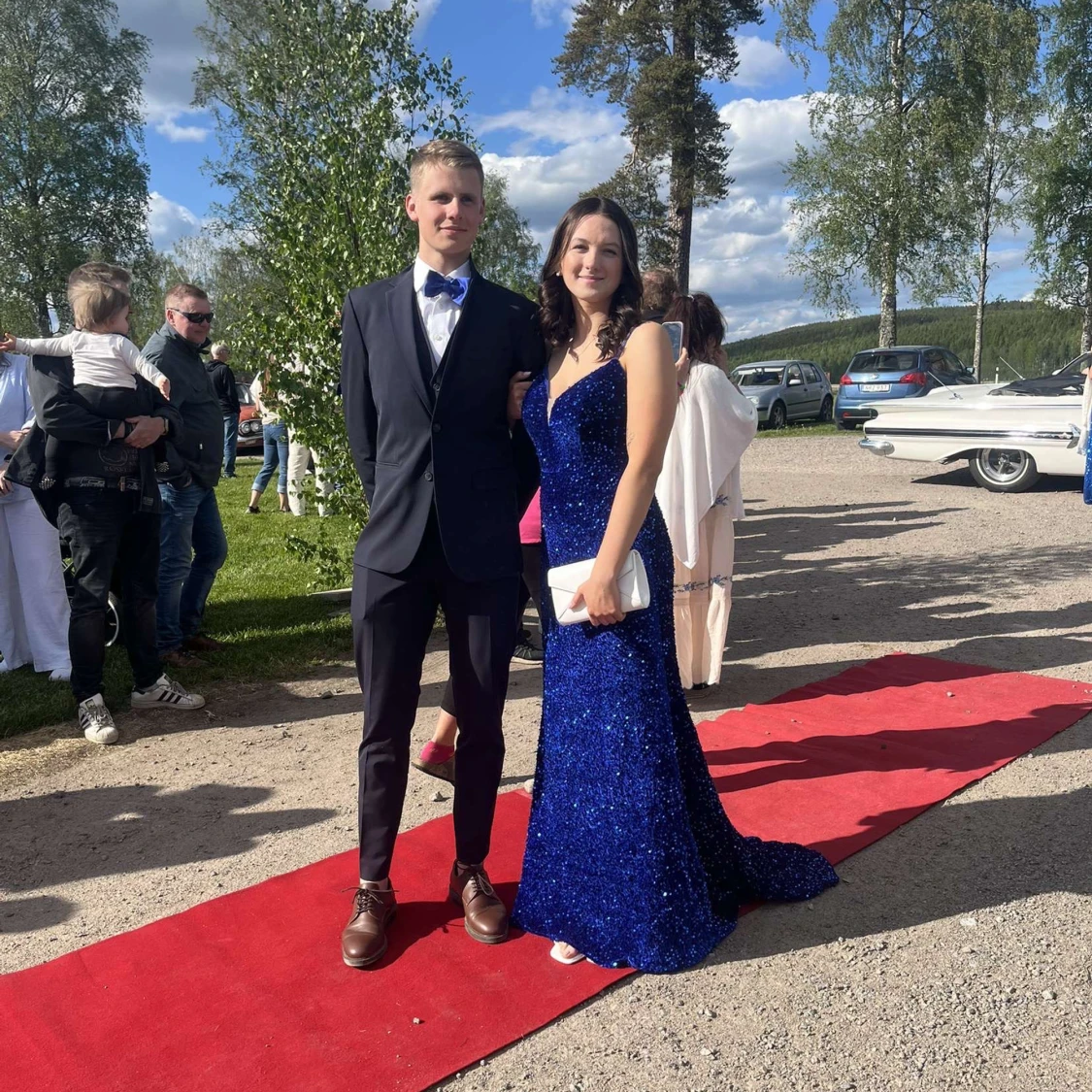 Blå balklänning - 1