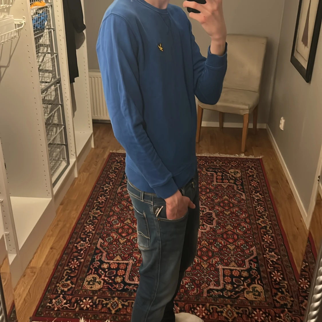 Blå sweatshirt från Lyle & Scott - 1