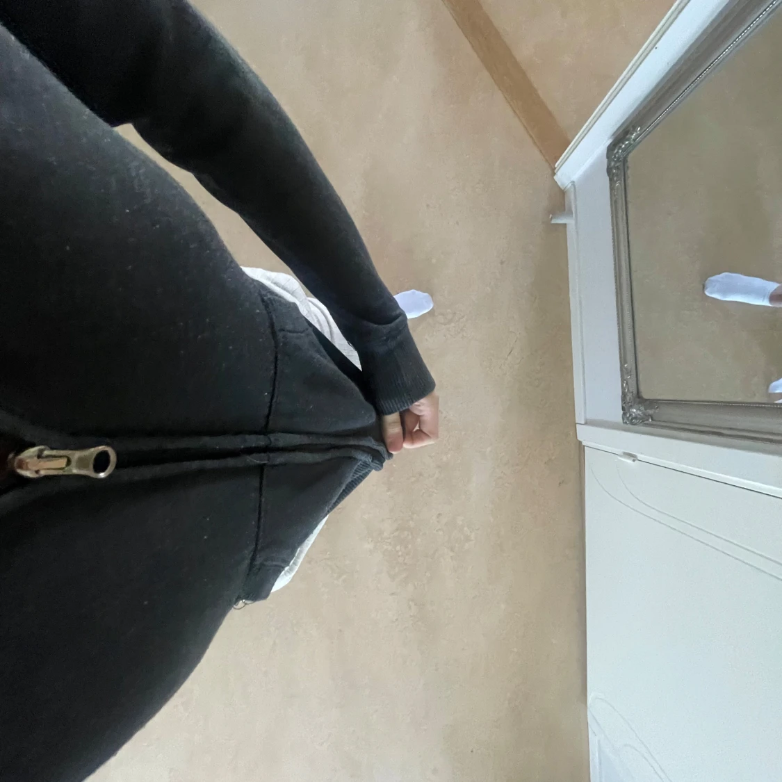 Grå kofta med dragkedja - 2