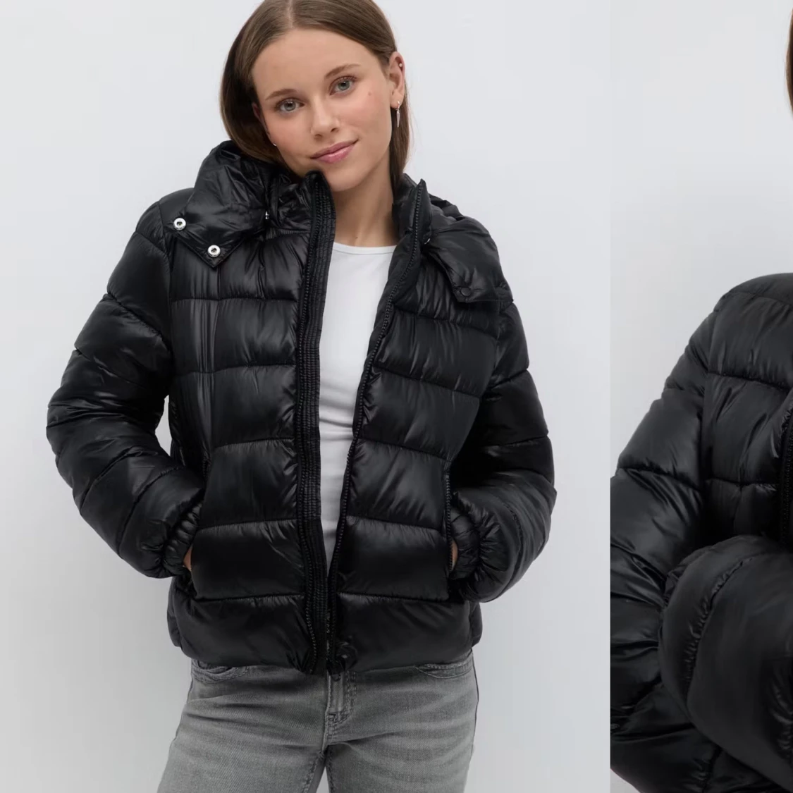 Svart pufferjacka från Ginatricot  - 2