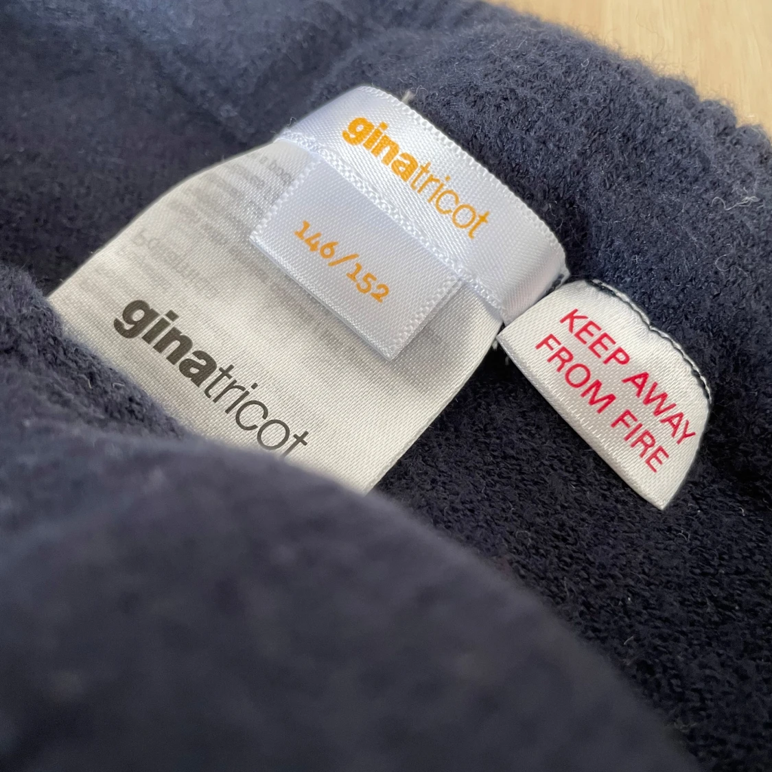 Mörk blå stickade yogapants - 1