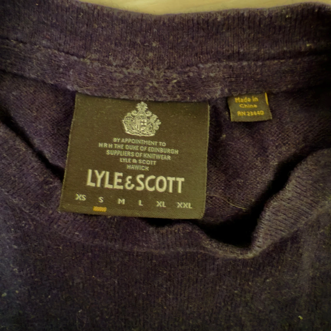 Mörkblå Stickad tröja, Lyle & Scott - 1