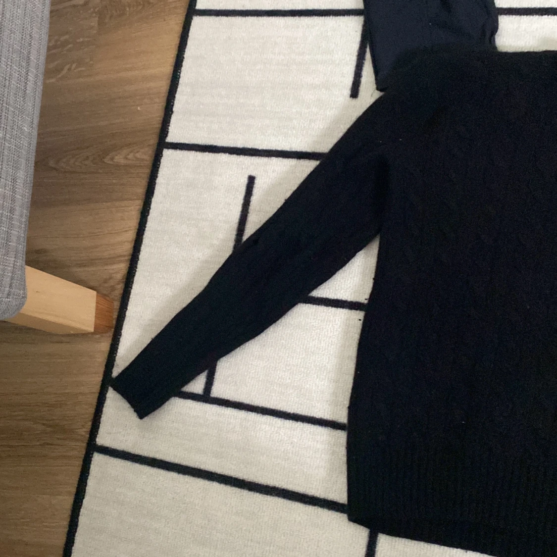 Svart kabelstickad tröja från Polo Ralph Lauren - 4