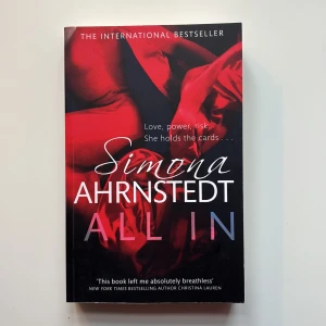 All In  - Boken 'All In' av Simona Ahrnstedt är en internationell bästsäljare! Engelsk text, oläst! 💞
