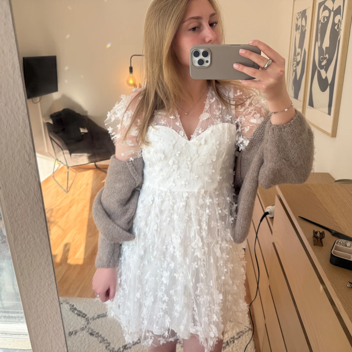 Vit klänning - 1