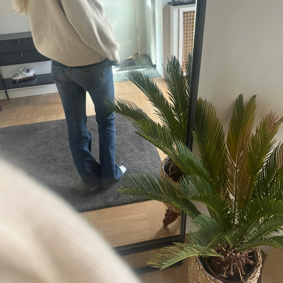 Lågmidjade bootcut jeans blå - 2