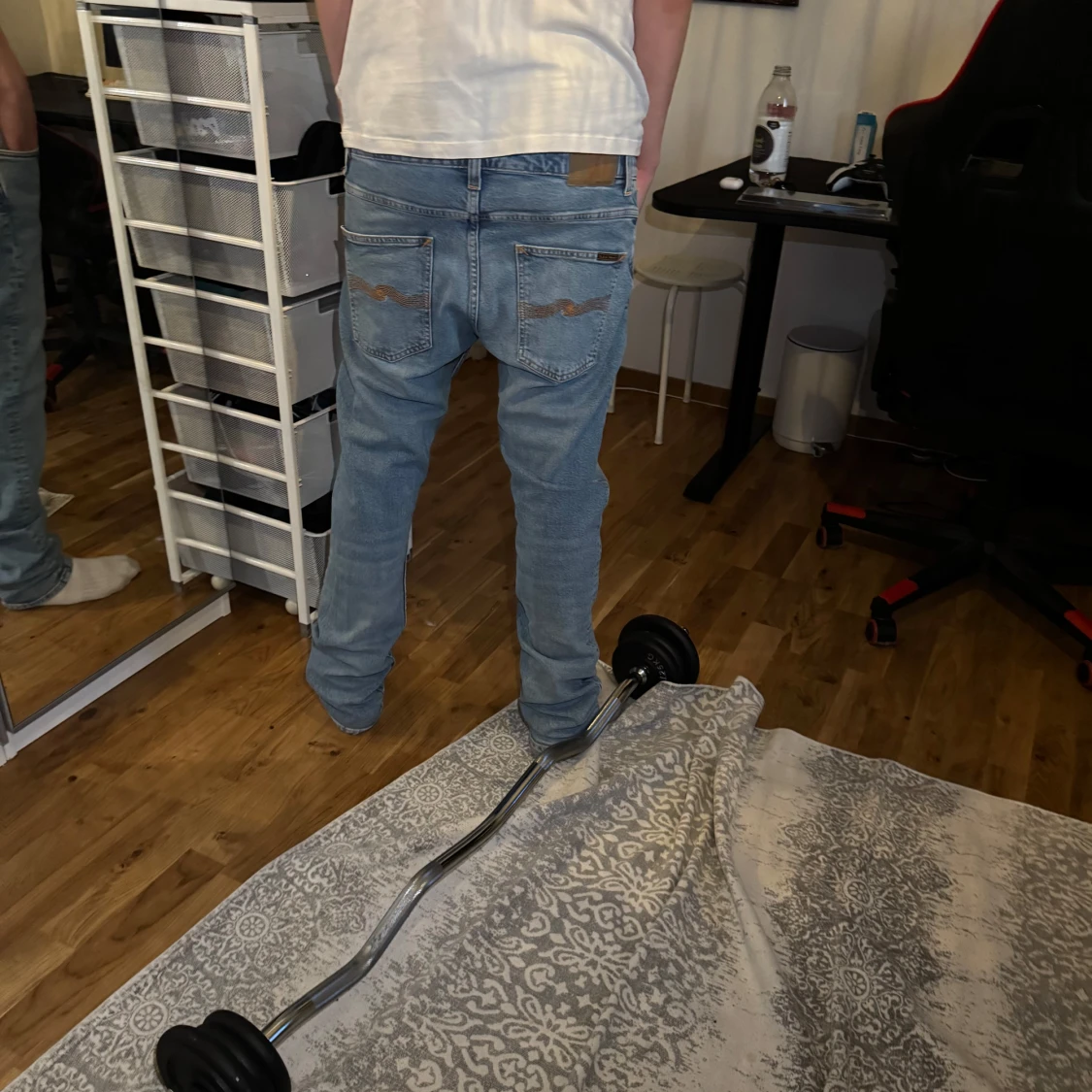 Ljusblå jeansbyxor från Nudie Jeans - 3