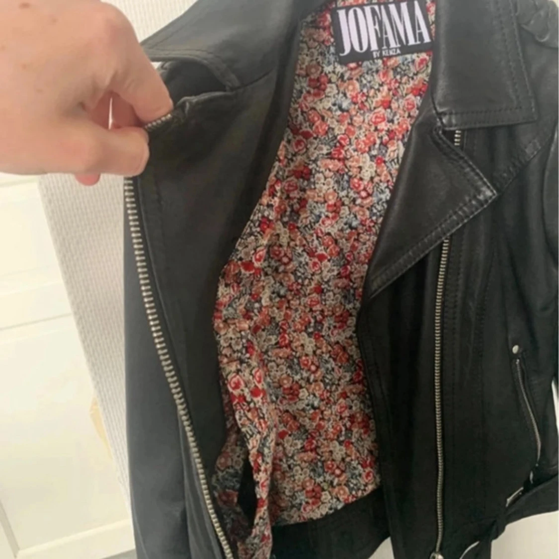 Svart skinnjacka Jofama by Kenza - 3