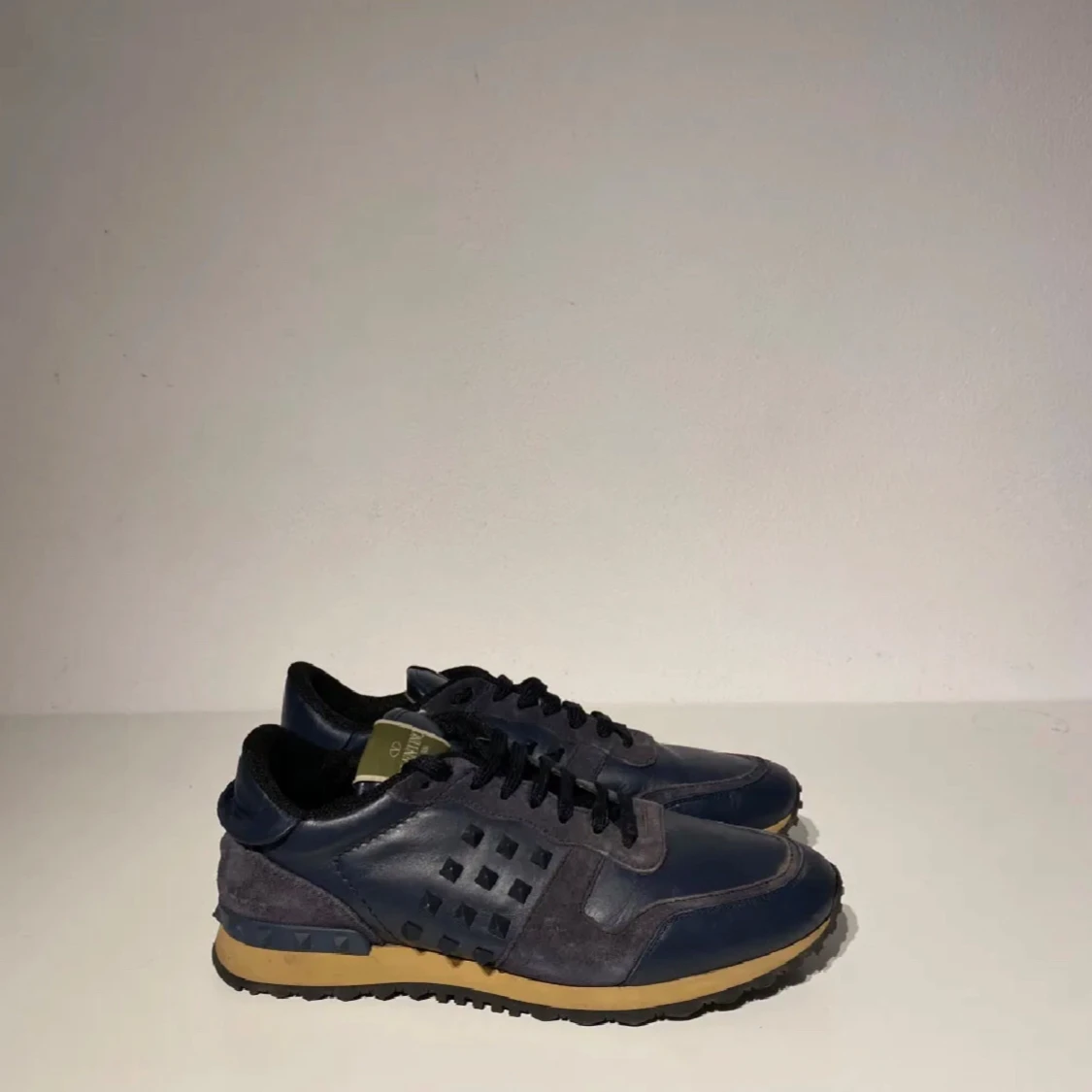 Valentino Rockrunner sneakers blå mocka - 1