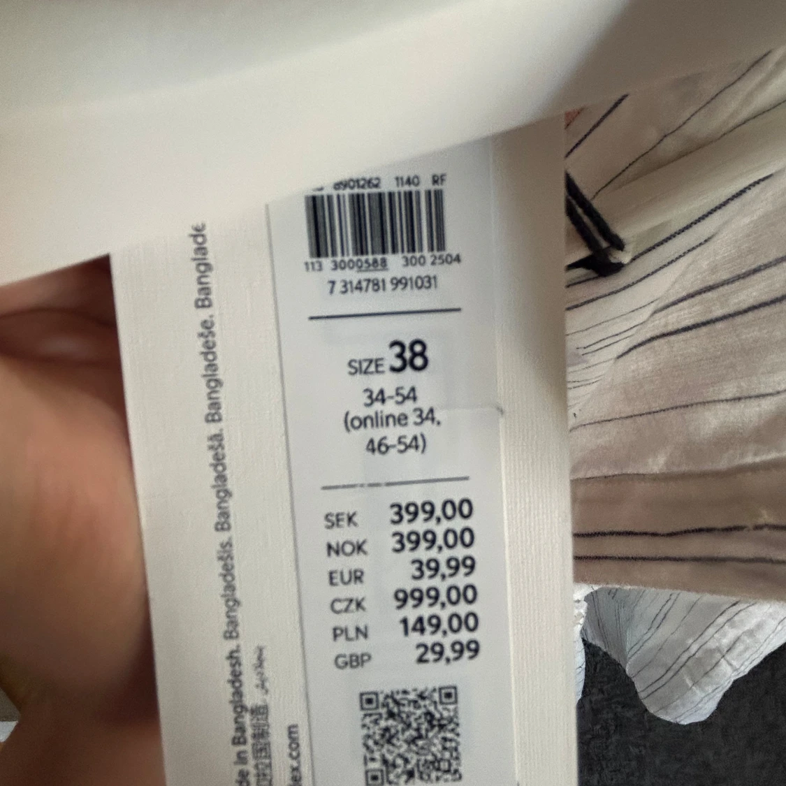 Randig skjorta - Lindex - 4