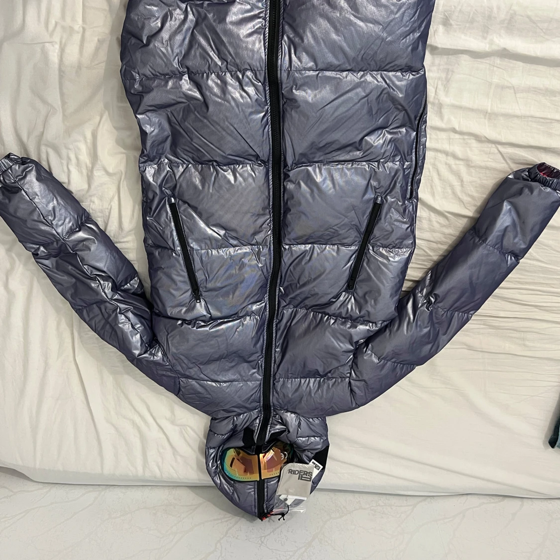 Grå dunjacka från Riders