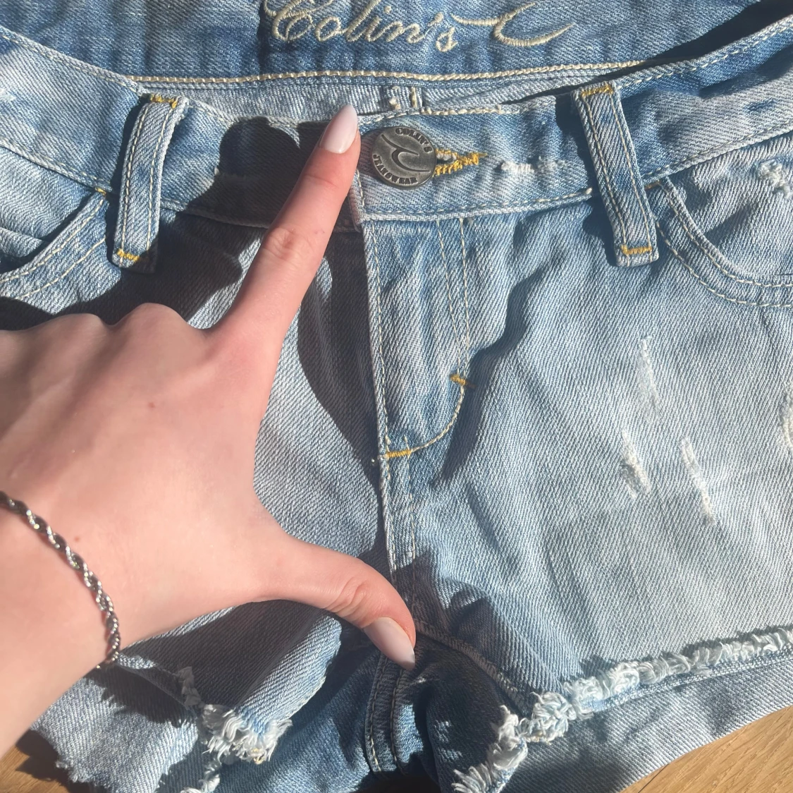 Jeansshorts lågmidjade - 4