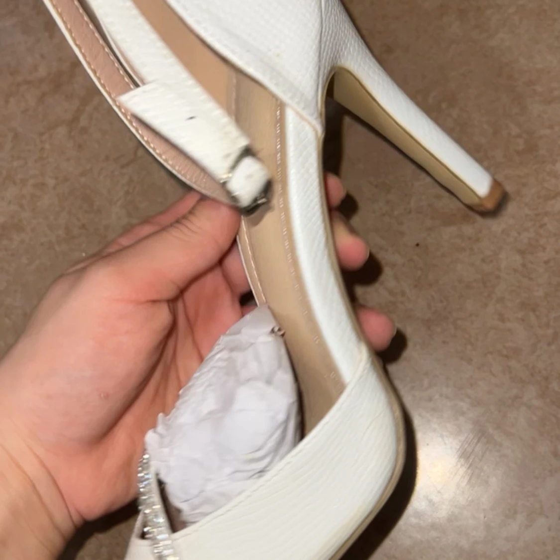 Glittriga sandaler med klack - 4