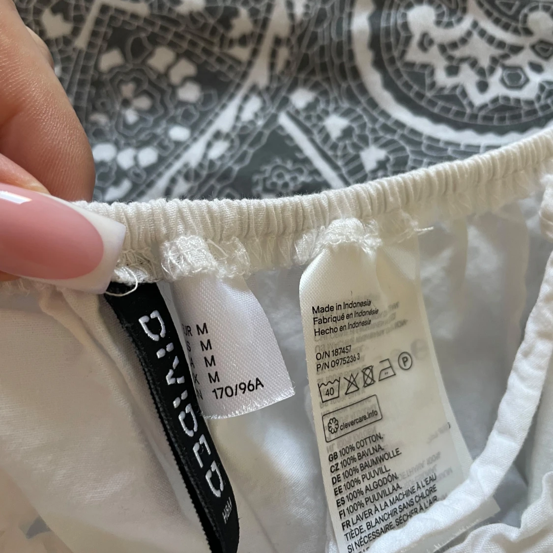 Vit kortärmad topp från Divided - 2