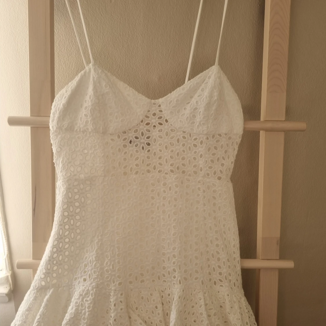 Vit zara klänning  - 3