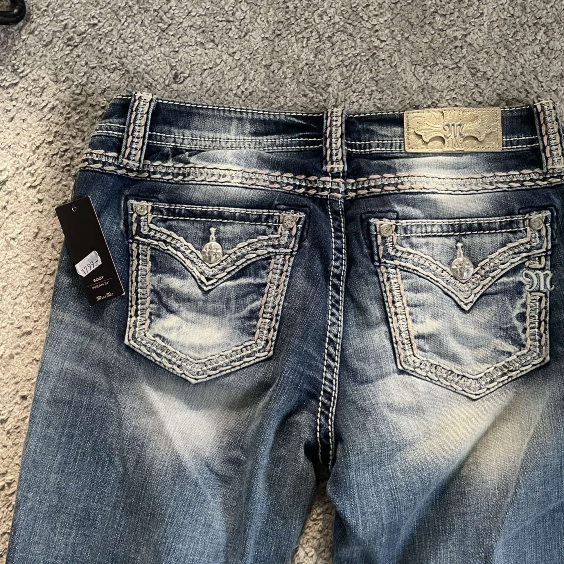 Miss Me bootcut jeans med broderi