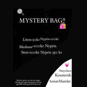 MYSTERY BAG!  - Säljer mysterybags!! Finns i oliga kategorier, smink, smycken, andra saker och blandat. 