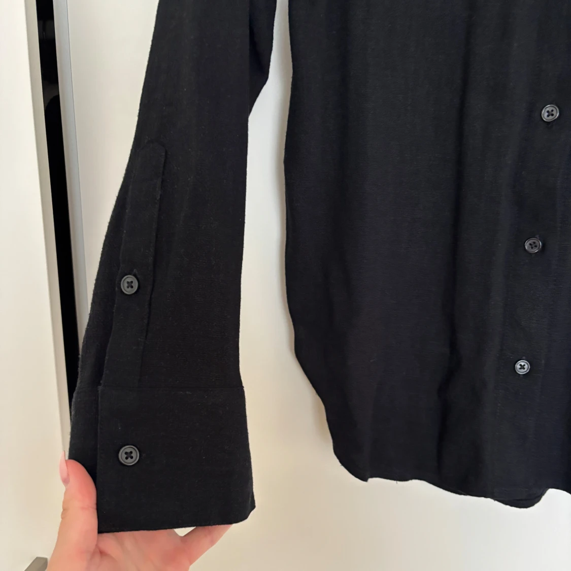 Svart linneskjorta från Nelly XS - 2