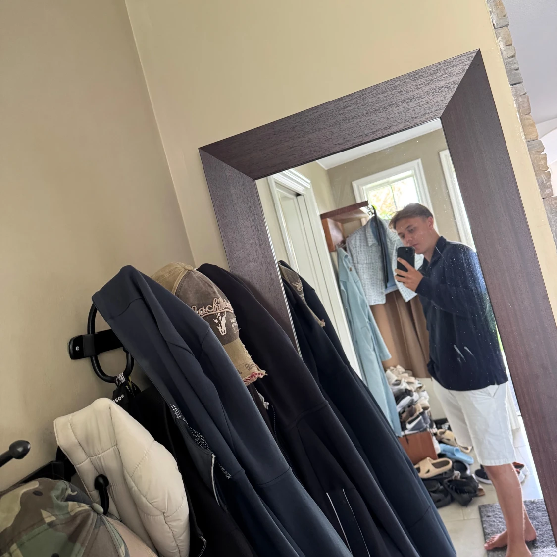 Mörkblå ralph lauren zip hoodie - 2