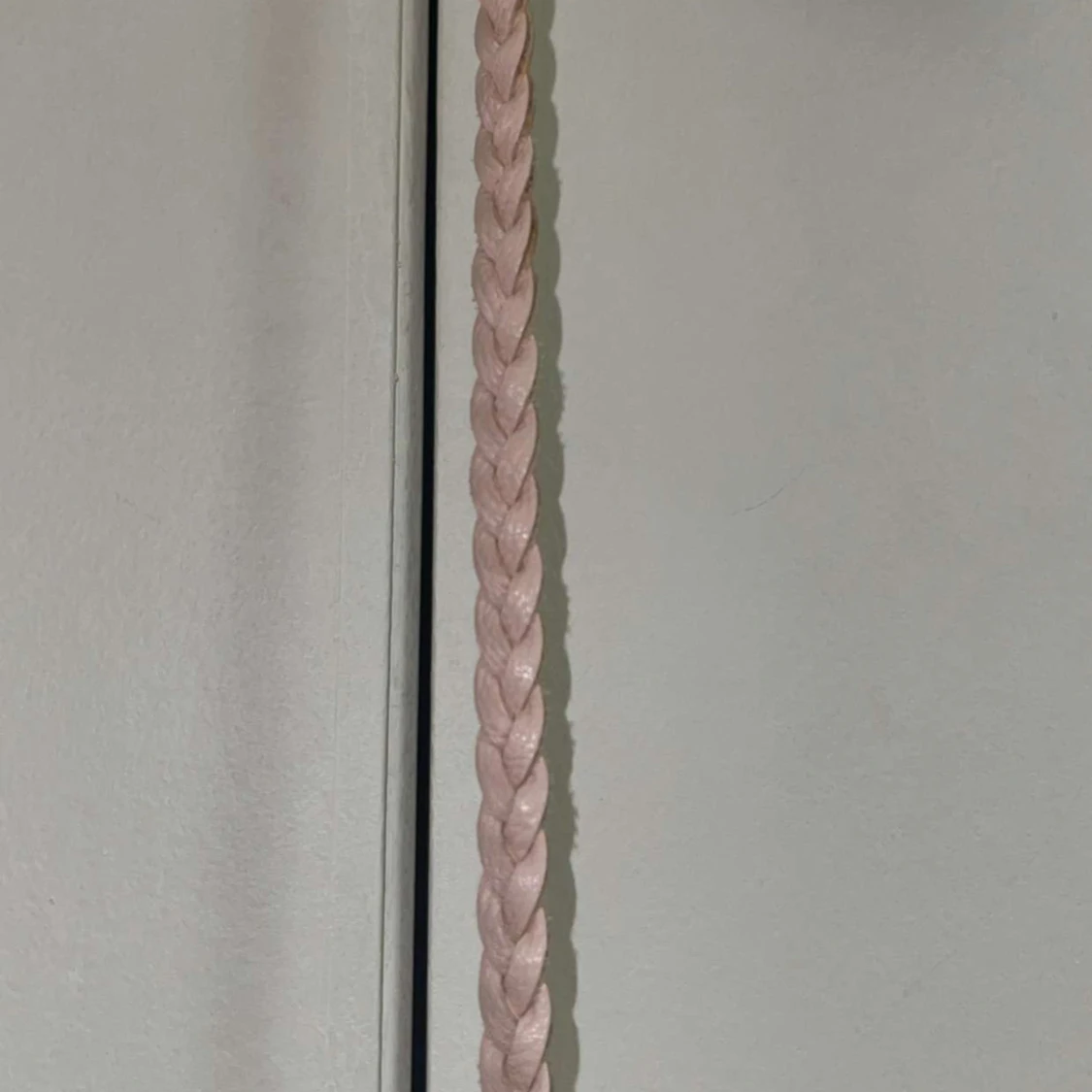 Ljusrosa axelväska med fransar - 2