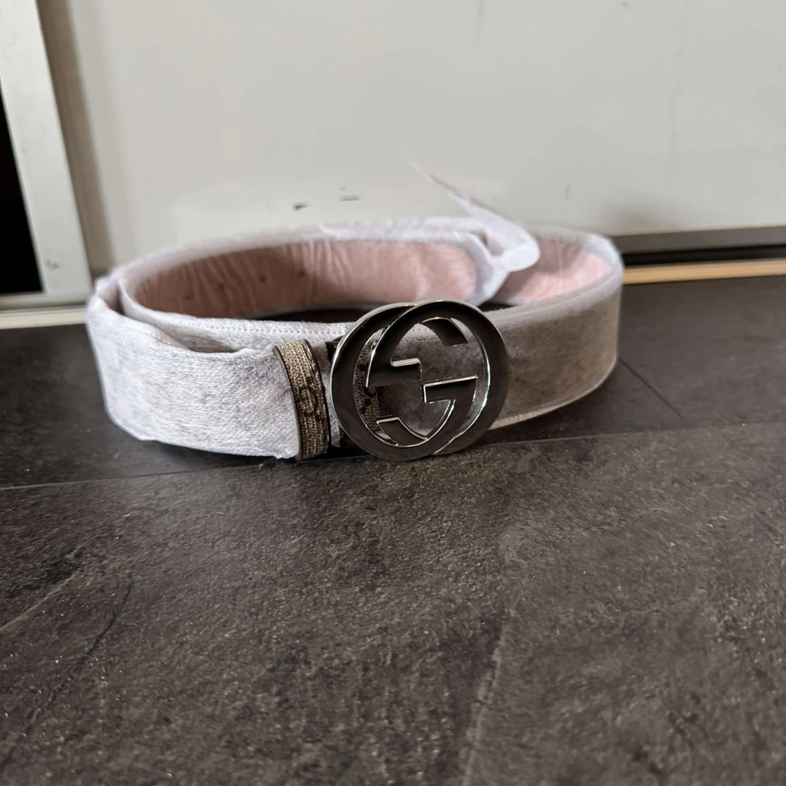 Beige skärp GG - 2