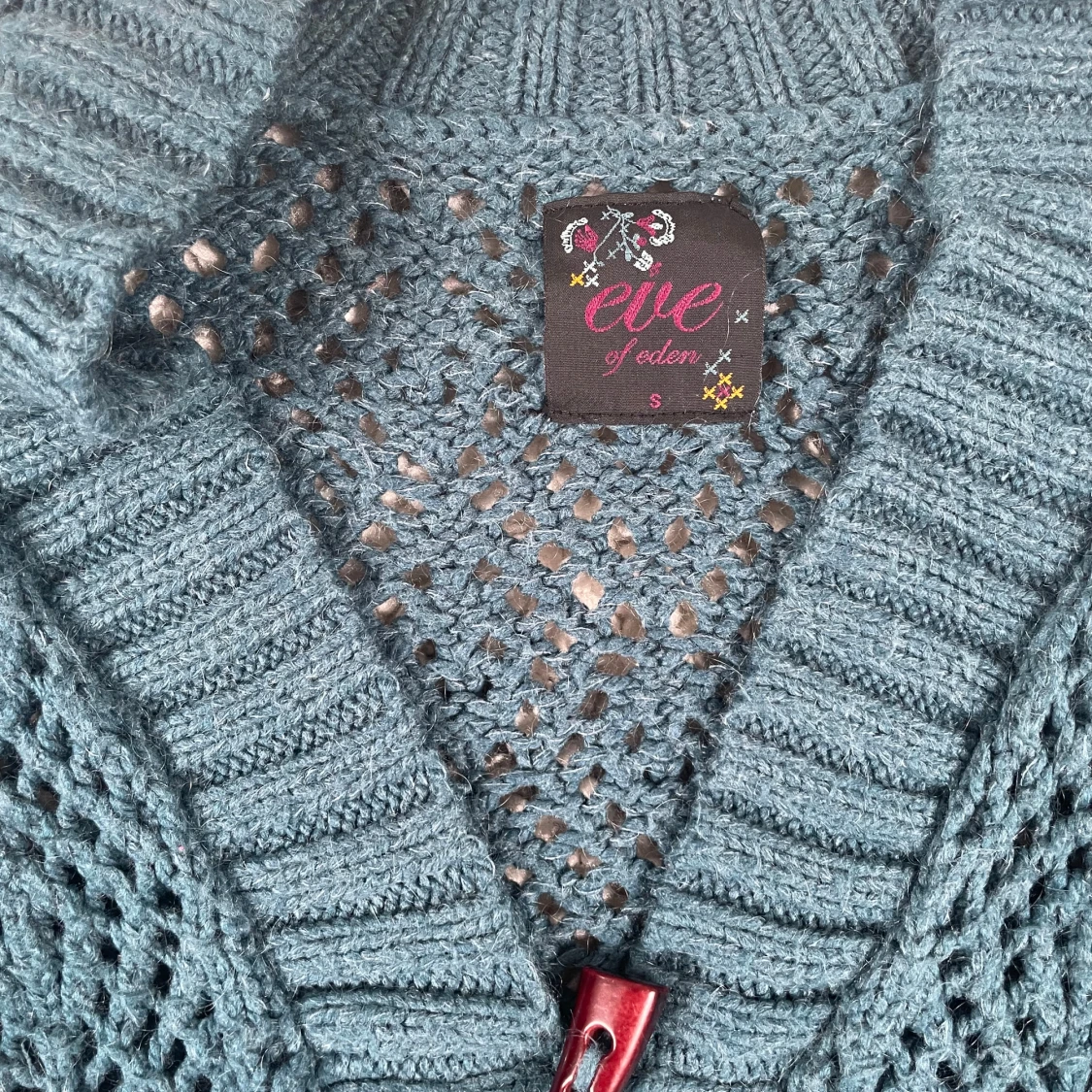 Blå stickad kofta från Eve of Eden - 2