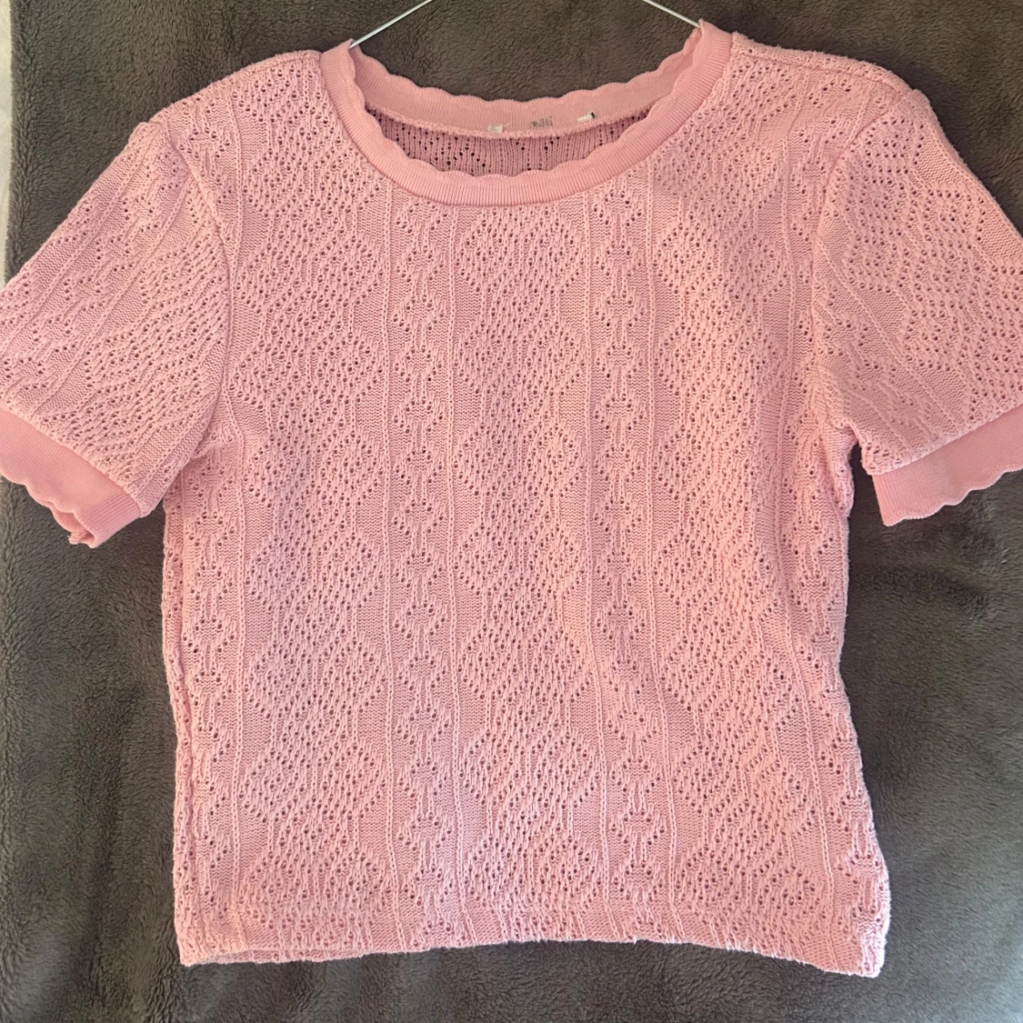 Rosa stickad topp  - 2