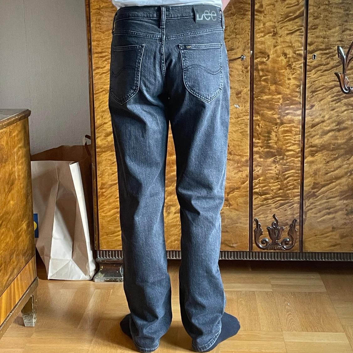 Svarta Lee ’West’ relaxed fit jeans - 4