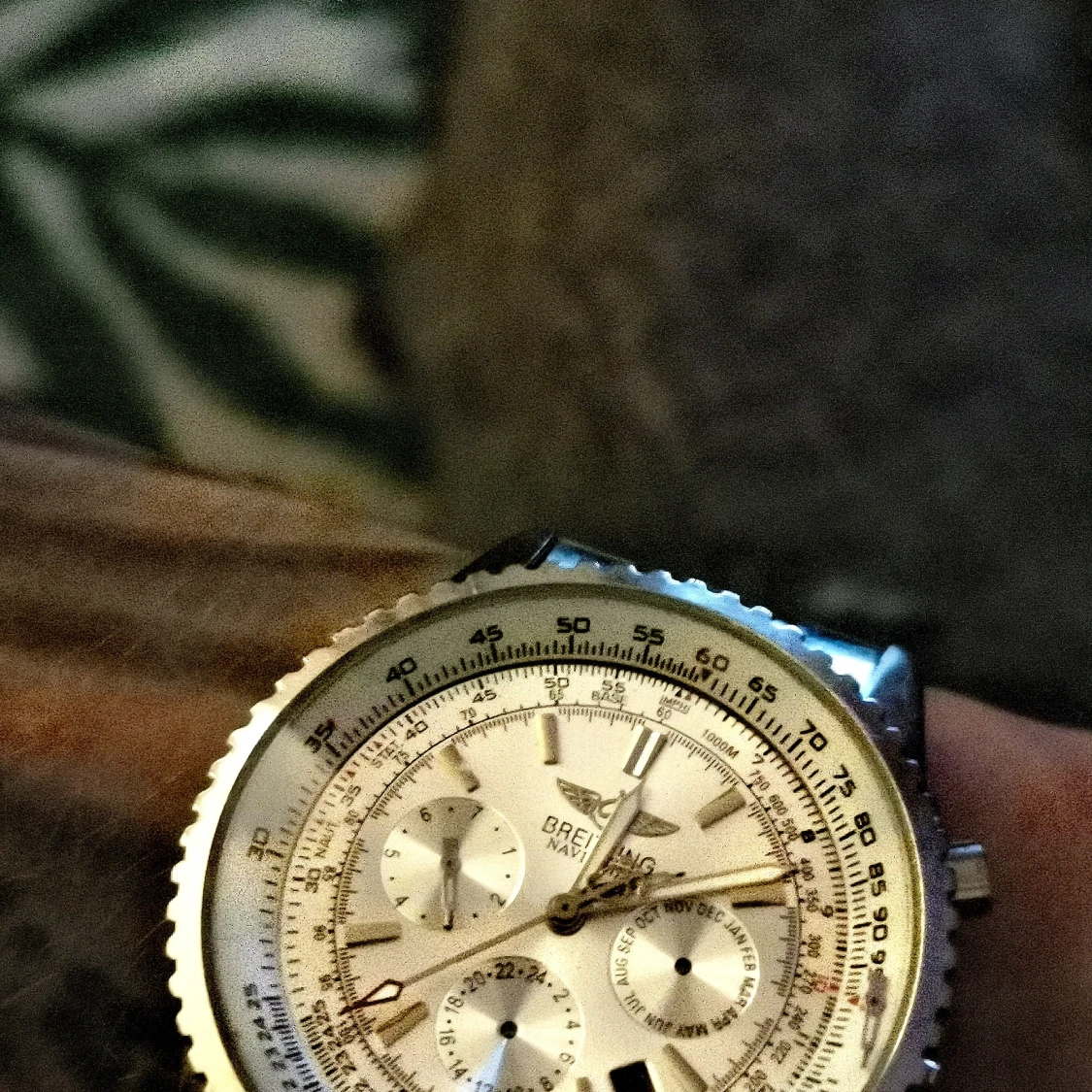 Breitling Navitimer silverfärgad klocka - 2