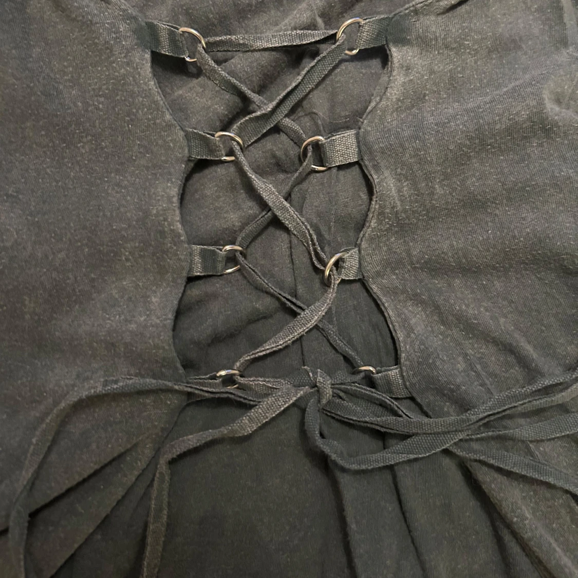 Mörkgrå långärmad klänning H&M  - 3