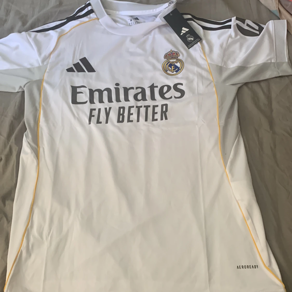 Real Madrid Adidas fotbollströja vit
