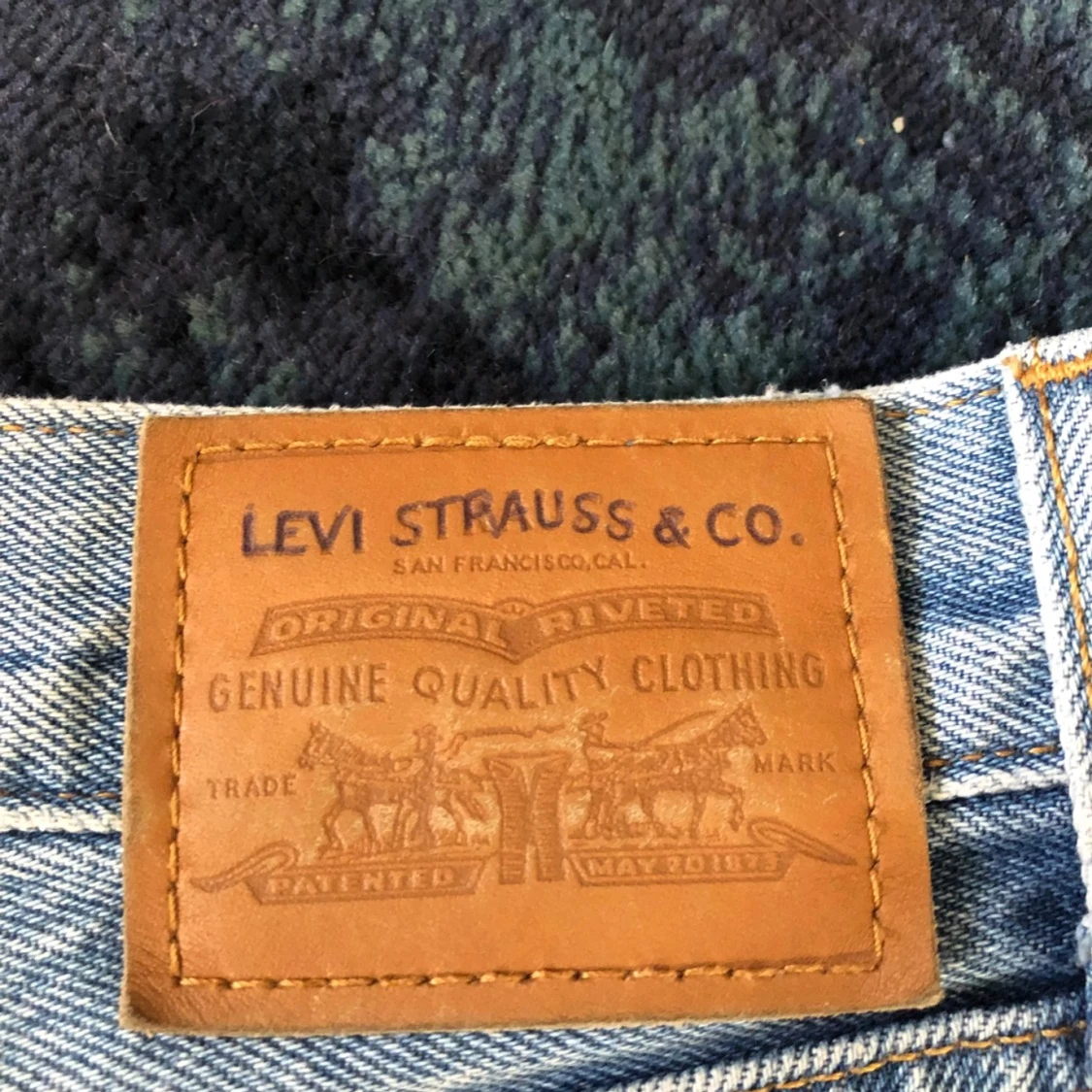 Blå jeansshorts från Levi's - 2
